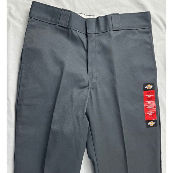 Dickies 874 Original Fit Work Pants Charcoal Gray Mens 32x30 Wrinkle Resistant - Picture 9 of 16